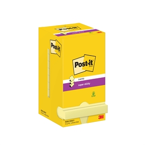 3M Post-it Z-Notes 76 x 76 mm, Super Sticky yellow - 12 balení